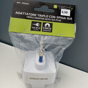 Adattatore triplo con spina 16A