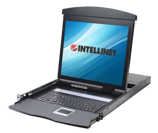 Console KVM USB/PS2 con LCD 19'' da Rack 19'' Dual Rail