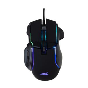 Mouse Ottico Gaming LED RGB con Cavo USB 7200 dpi Nero, PIRANHA