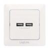 Presa a Muro 2 porte USB Bianco