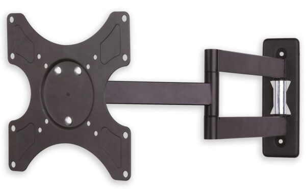 Supporto a muro per TV LED LCD 19-37'' inclinabile 3 snodi nero - immagine 5