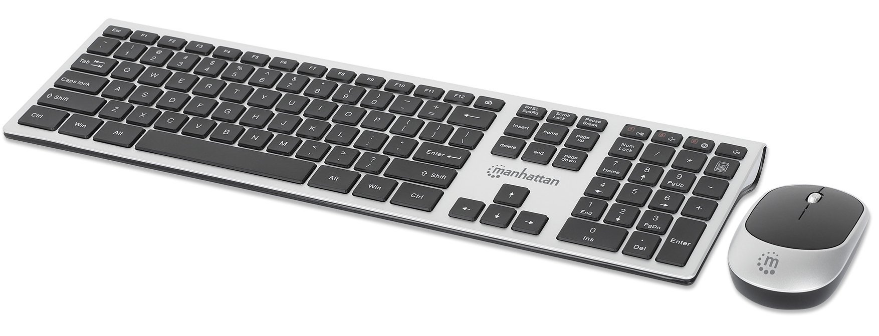 Set Combo Tastiera e Mouse 1200dpi USB Wireless MWK7400