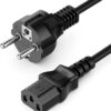 Cavo alimentazione C13 F a Schuko 1,8 mt nero