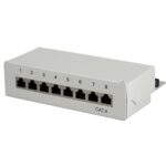 Pannello Patch 8 Porte Cat. 6 STP Grigio
