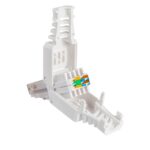 Plug Cat.6A RJ45 UTP Toolless con Copriconnettore