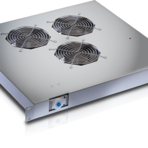 Ventole per Rack 19'' 3 Ventole con Termostato Grigio