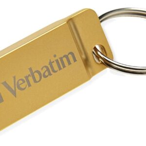 Mini Memoria USB 3.0 Verbatim con Portachiavi 32GB Oro