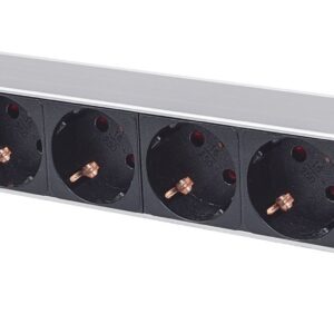 Multipresa per Rack 19'' 8 posti Spina Schuko Angolata 1U