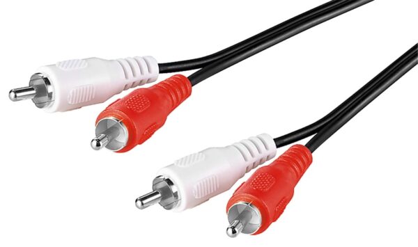 Cavo Prolunga Stereo RCA Chinch 2x RCA M/M 2,5 m