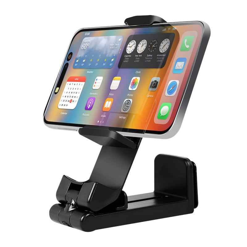 Supporto Porta Smartphone 4,76,9'' con Rotazione 360° Nero