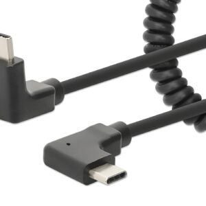 Cavo di Ricarica USB-C™ a USB-C™ 1m Spiralato Nero