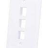 Placca Porta Frutti 3 Posti Mod.503 Bianco