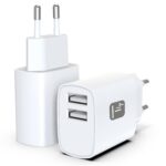Caricatore Alimentatore 2x USB-A 12W da Muro