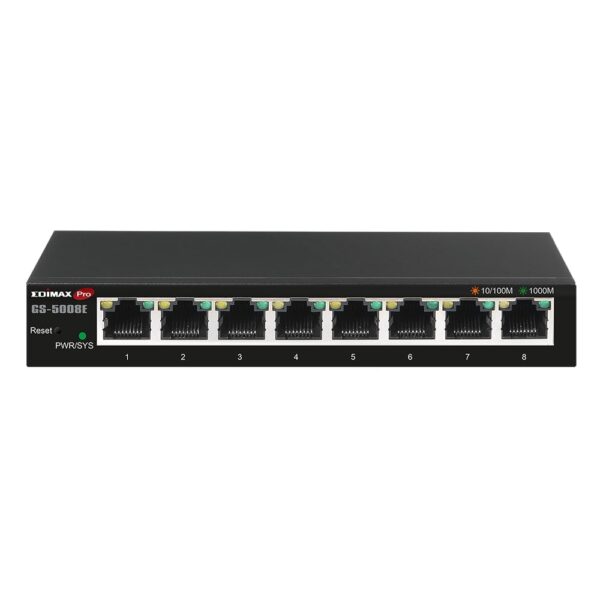 Smart Switch Web Gigabit 8 porte, GS5008E - immagine 2