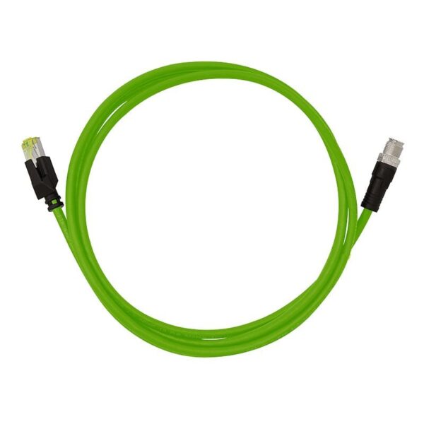 Cavo di Rete Industriale M12 RJ45 Cat. 6A SFTP PUR 1m - immagine 2