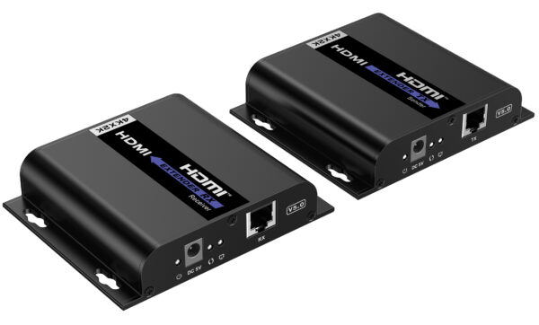 Ricevitore Aggiuntivo per Extender HDMI over IP con PoE IR 4K UHD su Cavo Cat.6 fino a 120m - immagine 2