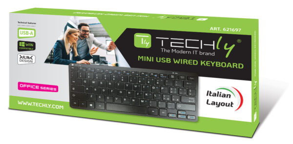 Mini Tastiera USB 78 Tasti Layout Italiano - immagine 2