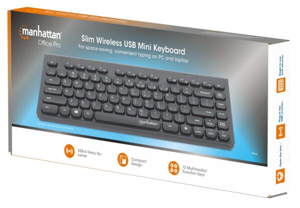 Mini Tastiera USB Wireless Slim 82 Tasti - immagine 2