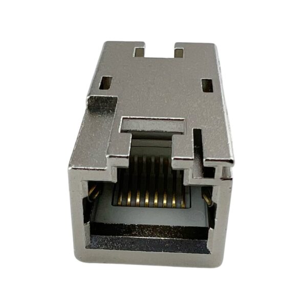 Accoppiatore RJ45 Cat6A 8P8C Femmina/ Femmina 10G STP Silver - immagine 2