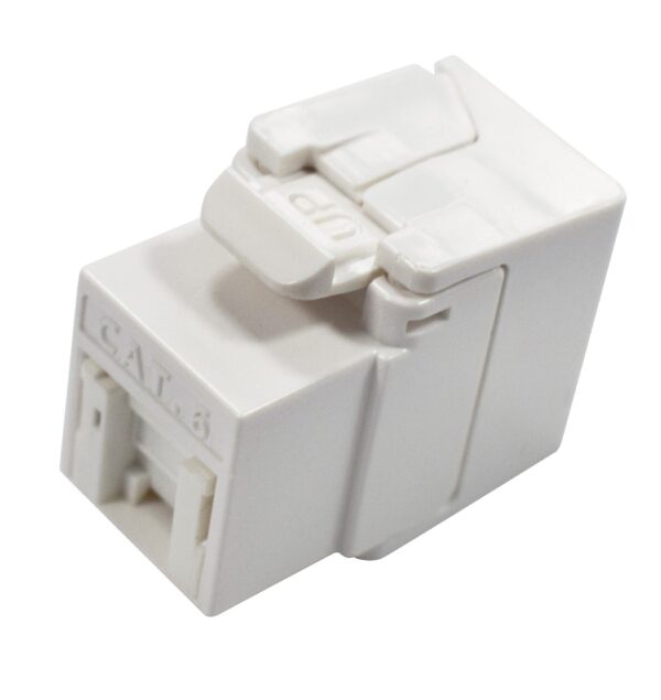 Frutto Keystone RJ45 Cat.6 UTP 180° Toolless con Otturatore - immagine 2