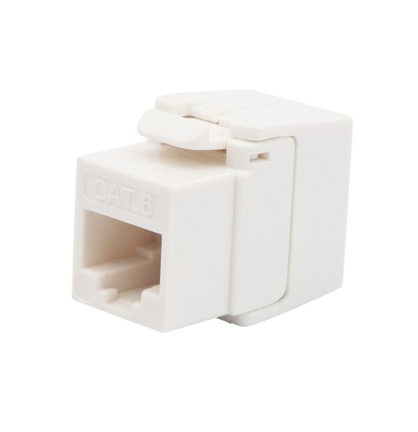 Frutto Keystone RJ45 Cat.6 UTP 180° Toolless Bianco - immagine 2