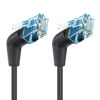 Cavo di rete Patch Slim Angolato 90° Rame TPE Cat. 6A Nero UTP 3 m - immagine 10