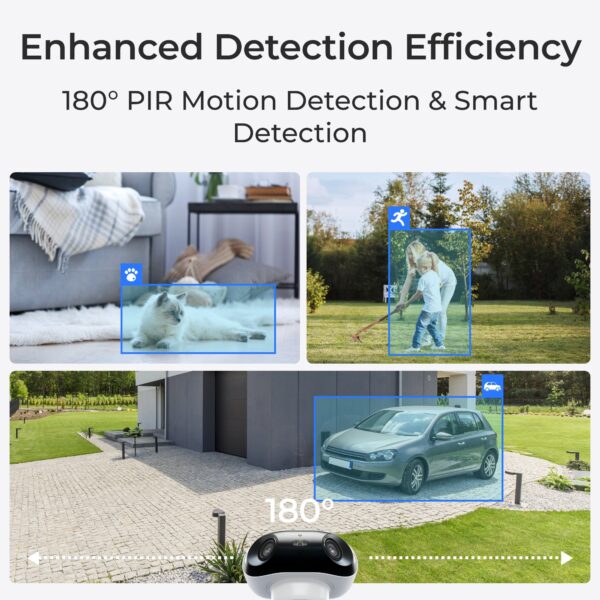 Telecamera di Sicurezza 180° Doppio Obiettivo 8 MP 4K WiFi 6, BWB4K01W - immagine 10