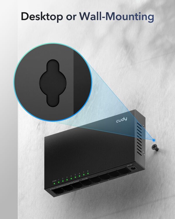 Switch Desktop Gigabit a 8 Porte, GS108 - immagine 10