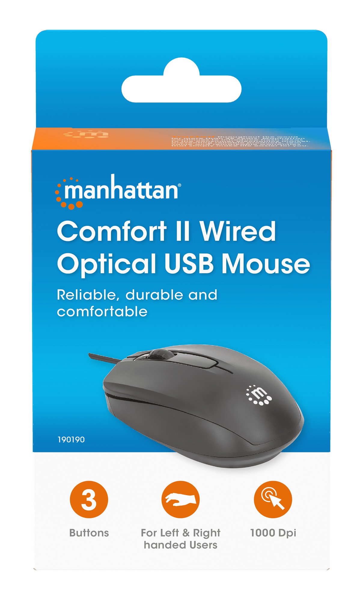 Mouse Ottico USB 1000 Dpi Nero, Confort II - immagine 10