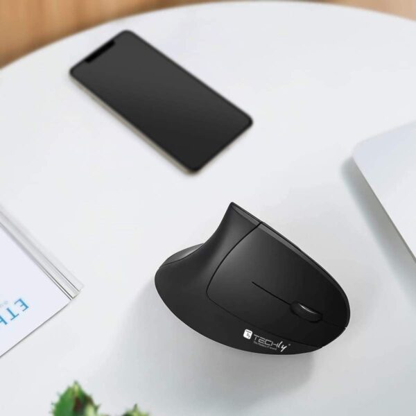 Mouse Verticale Ottico 1600dpi Ergonomico Wireless - immagine 10