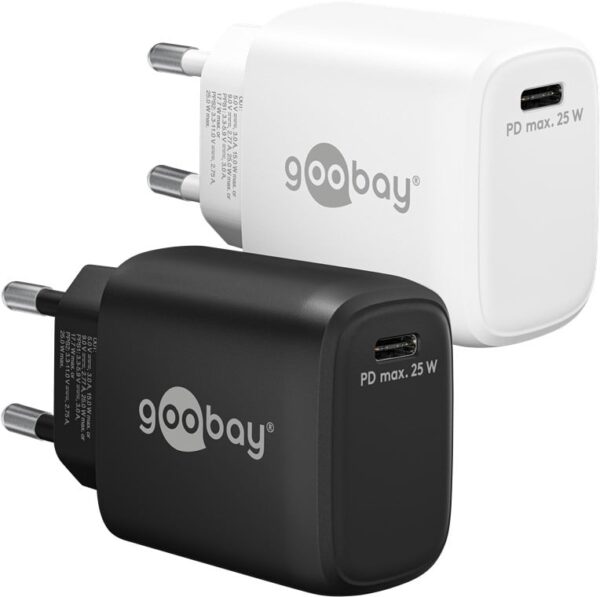 Caricatore Alimentatore GaN USB-C™ PD da Muro 25W Bianco - immagine 10