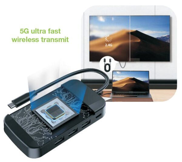 Adattatore Video Extender Wireless con Hub USB-C™ 5-IN-1 - immagine 10