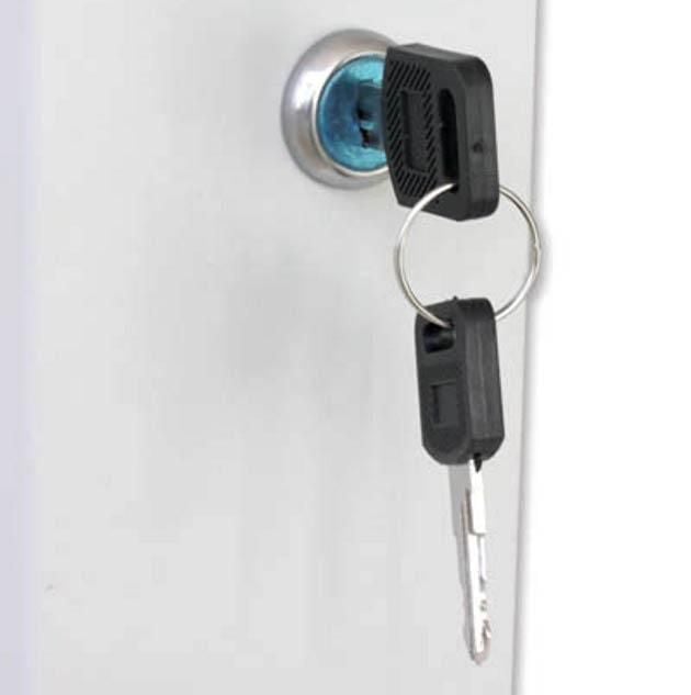 Armadio Rack 19'' a muro 12 unità sezione unica prof. 600mm Grigio - immagine 9