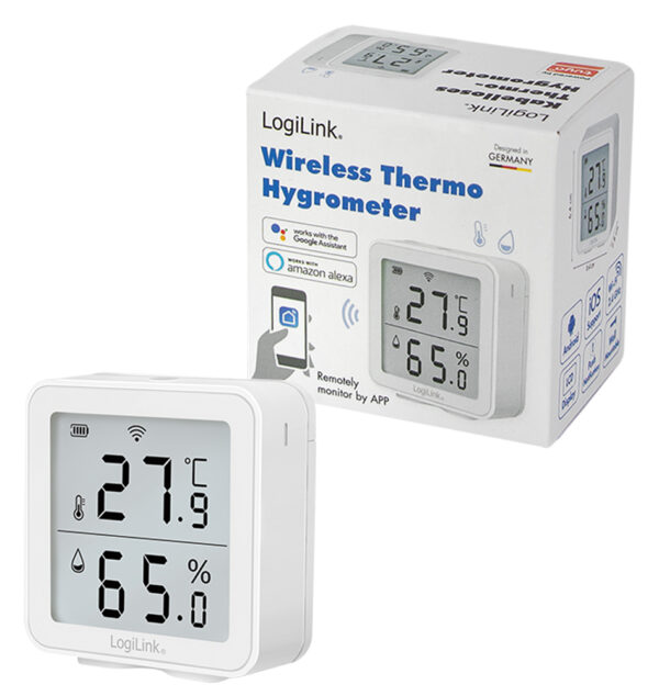 Termoigrometro Wireless Monitoraggio Remoto Wi-Fi App Smart Life - immagine 10