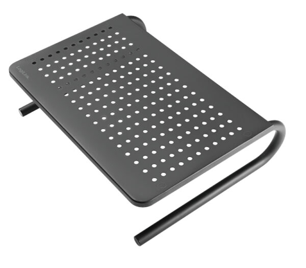 Stand Supporto da Scrivania per Monitor Notebook in Metallo 370mm Nero - immagine 10