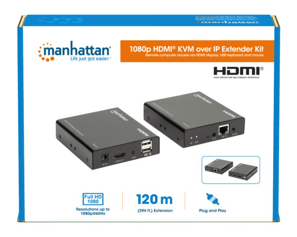 Kit Extender HDMI KVM over IP 1080p fino a 120m - immagine 10