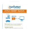 Switch HDMI 2 porte 1080p - immagine 10