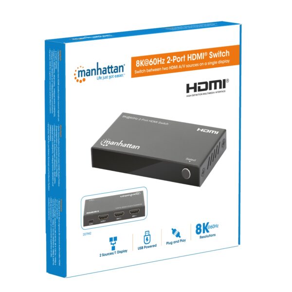 Switch HDMI 8K@60Hz 2 porte - immagine 10