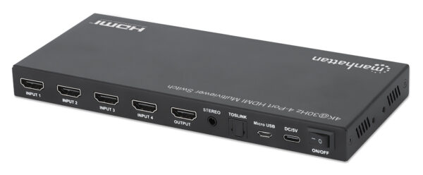 Switch Multiviewer HDMI 4K@30Hz 4x1 Nero - immagine 10