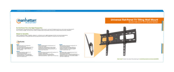 Supporto a Muro Universale Inclinabile per TV 37-70'' - immagine 10
