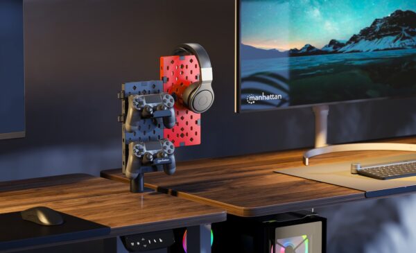 Organizer da Scrivania con Pannello Forato e Supporto per Accessori - immagine 10