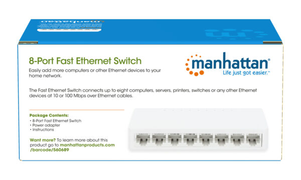Switch 8 porte 10/100Mbps Fast Ethernet - immagine 10