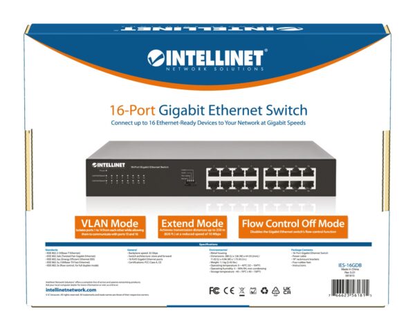 Ethernet Switch Gigabit 16 porte - immagine 10