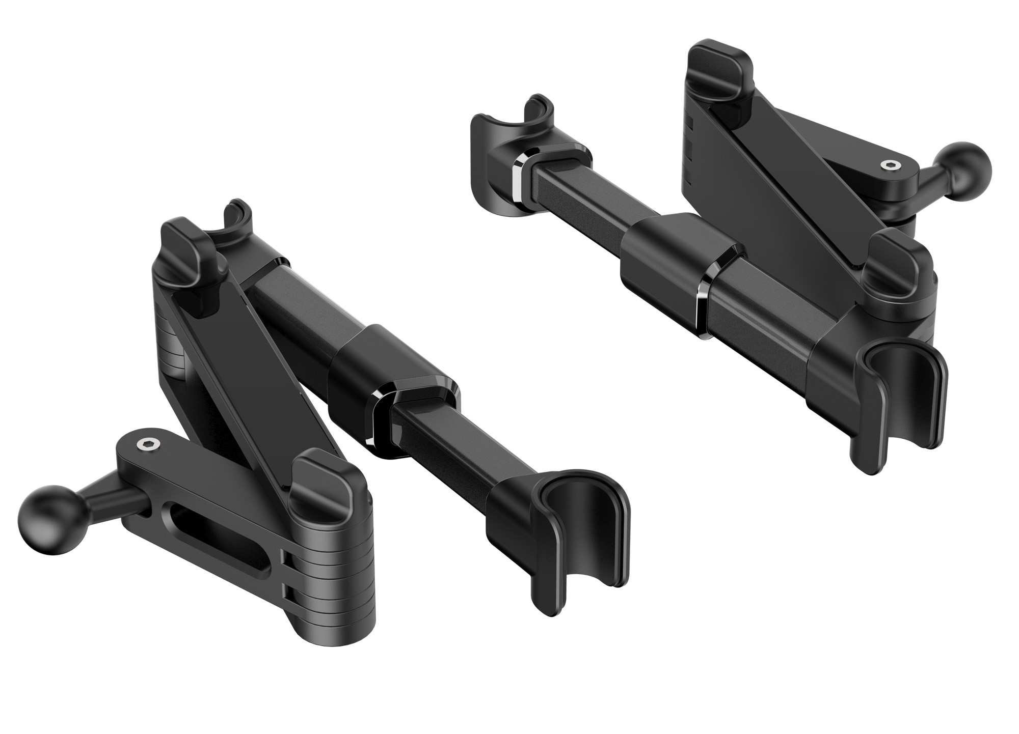 Supporto Tablet Smartphone Estensibile per Poggiatesta auto Rotazione 360° - immagine 10