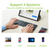 Tastiera Pieghevole Bluetooth USB per Tablet Smartphone - immagine 10