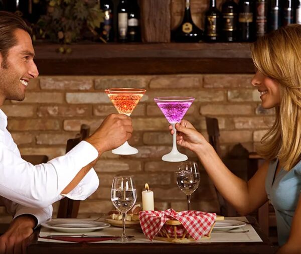 Confezione da 6 Bicchieri da Cocktail con 6 Colorazioni LED - immagine 10