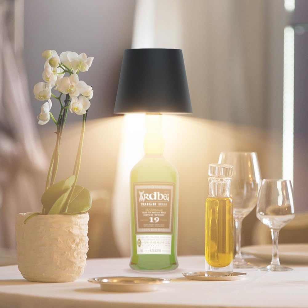Lampada LED Paralume per Bottiglie Dimmerabile Batteria Ricaricabile Alimentazione USB-C™ - immagine 10