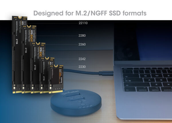 Docking Station Dual-Bay M.2 NVMe Clone SSD - immagine 10