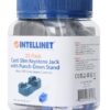 Frutto Keystone Slim Cat.6 per Cavo Rigido con Supporto Punch-Down 25 pz Blu - immagine 10