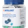 Frutto Keystone Slim Cat.6 per Cavo Rigido con Supporto Punch-Down 25 pz Verde - immagine 10